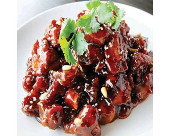 Sweet & Sour Spareribs with Sesame Seed & Pine Nuts 鎮江骨
